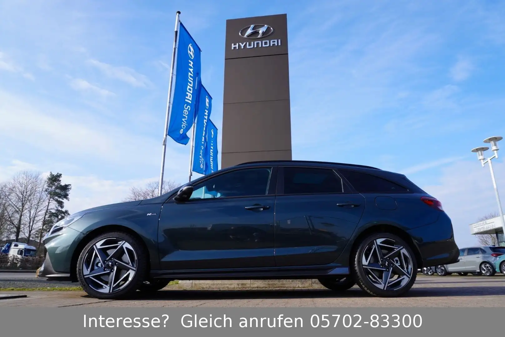 Hyundai i30 Kombi 1.5 T-GDI 48V-MH N Line DCT *PANO+SITZ Zielony - 2