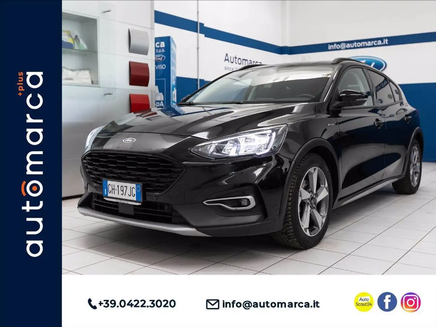 Ford Focus Active 1.0 ecoboost h s&s 125cv my20.75 Nero - 1