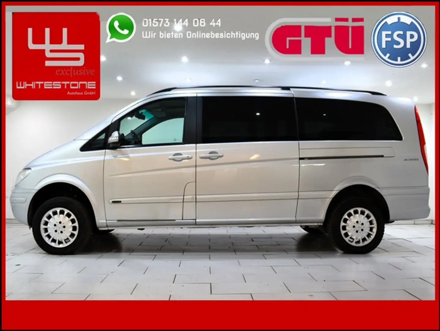 Mercedes-Benz Viano 2.2 CDI 4MATIC EXTRALANG / 7 Sitze / Voll Silver - 1