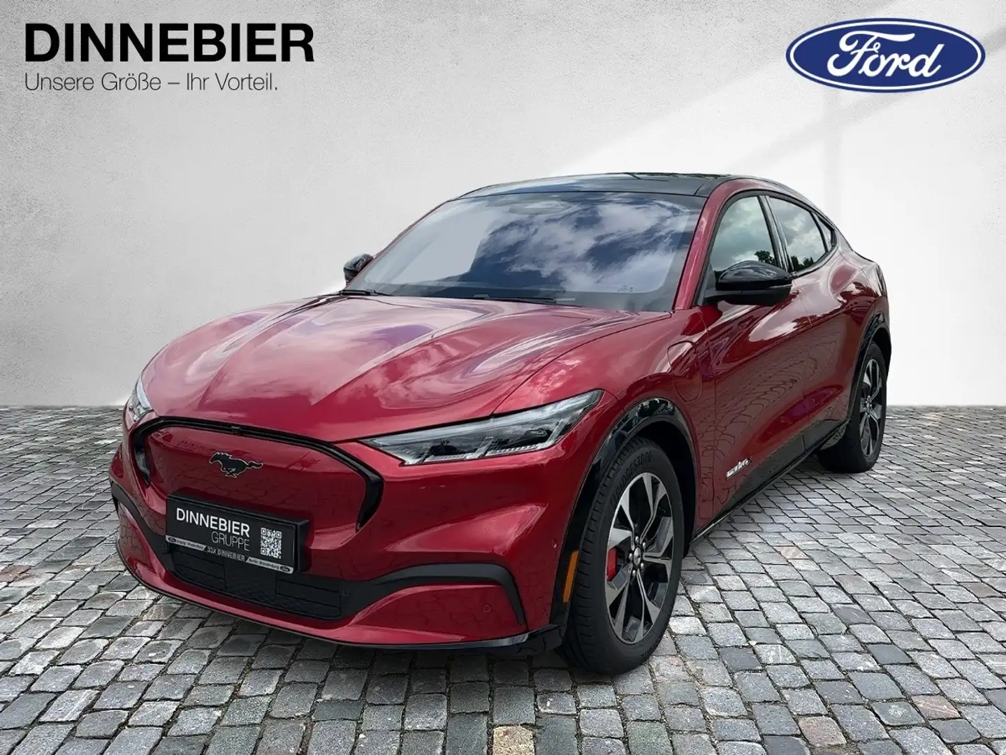 Ford Mustang Mach-E Premium AWD+360°+Glasdach+LED Rouge - 2