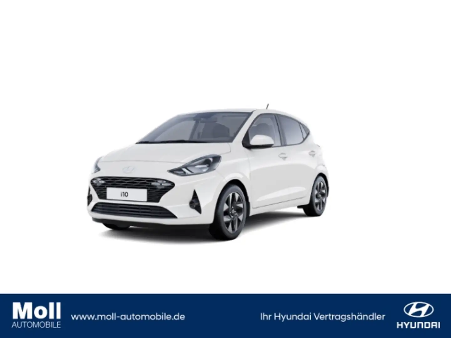 Hyundai i10 Trend Aut. Navi Apple CarPlay Android Auto Klimaau Biały - 1