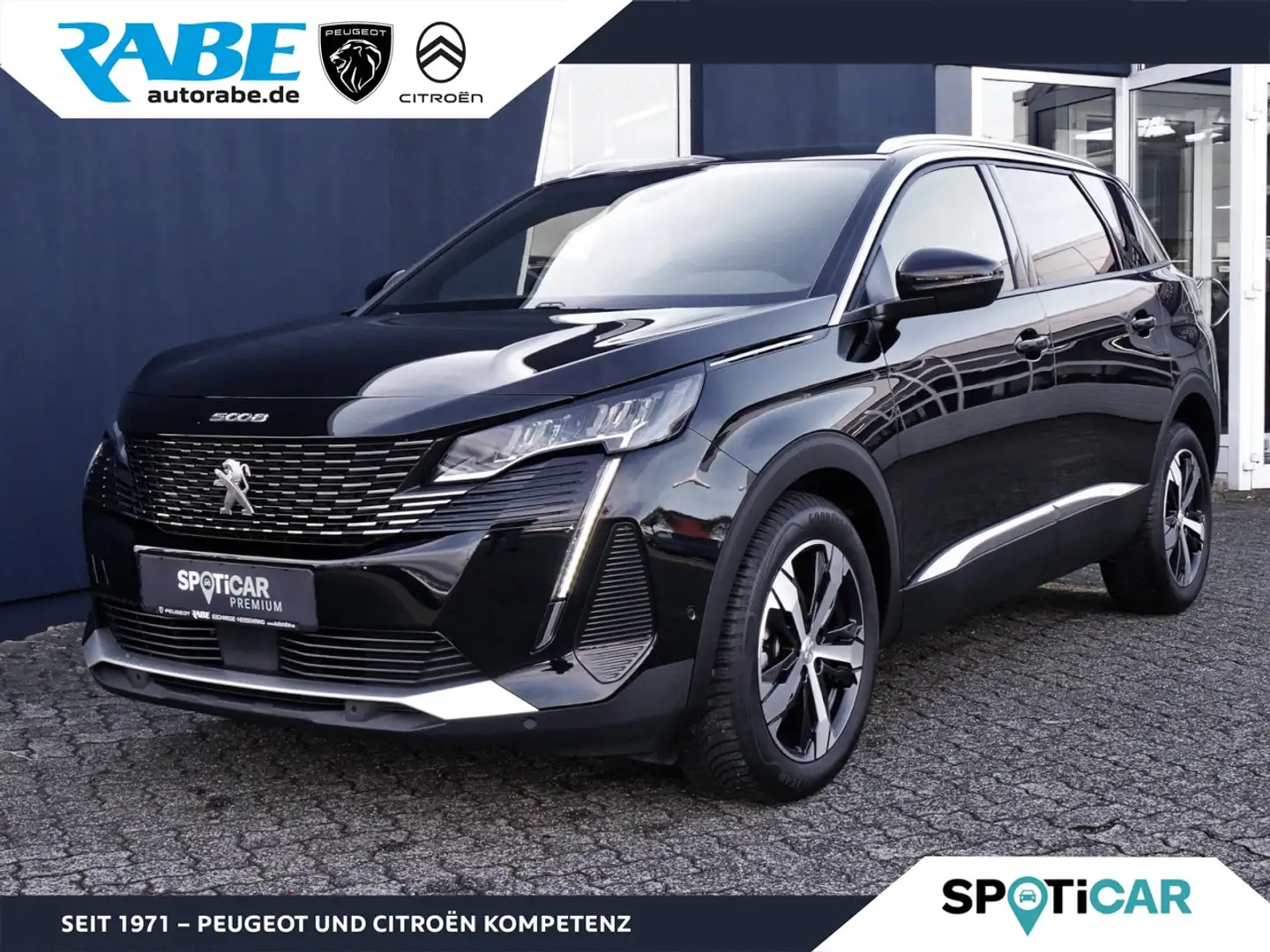 Peugeot 5008 Allure Pack 130 BlueHDi Autm+Navi+7-Sitzer Klima Noir - 1