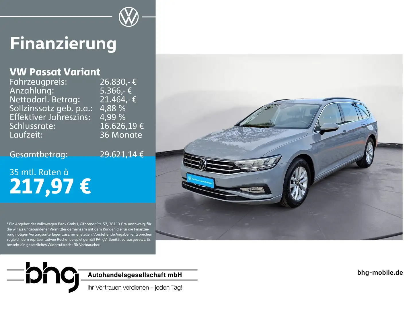 Volkswagen Passat Variant 1.5 TSI OPF DSG Business Sitzheiz Gris - 1