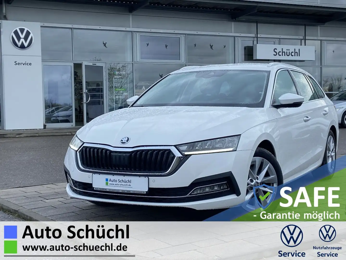 Skoda Octavia Combi 2.0 TDI DSG 4x4 Style 17"+SPORTFAH Weiß - 1