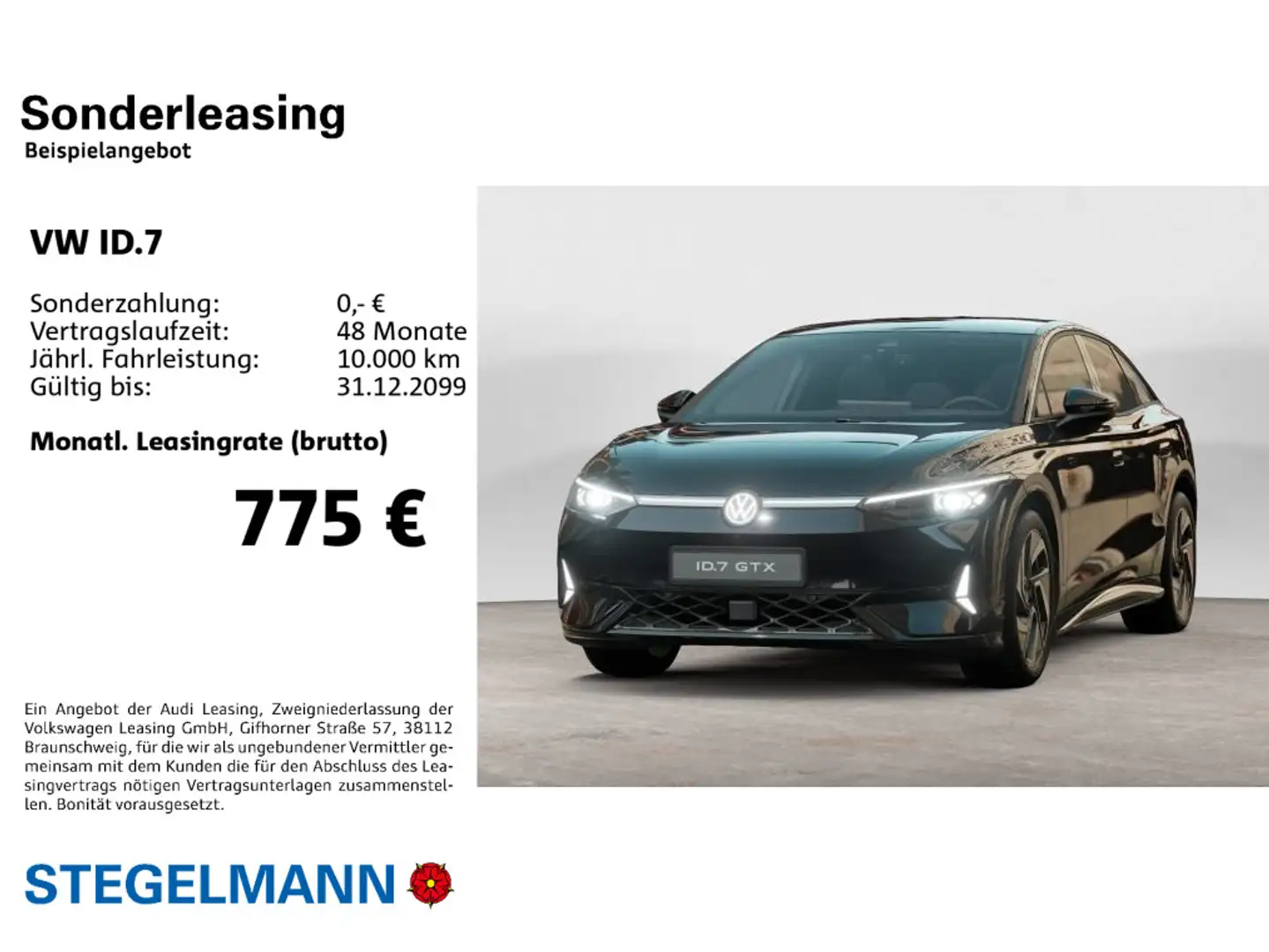 Volkswagen ID.7 GTX 4M 250kW/86kWh *Wärmepumpe*Exterieur-Pl Noir - 2