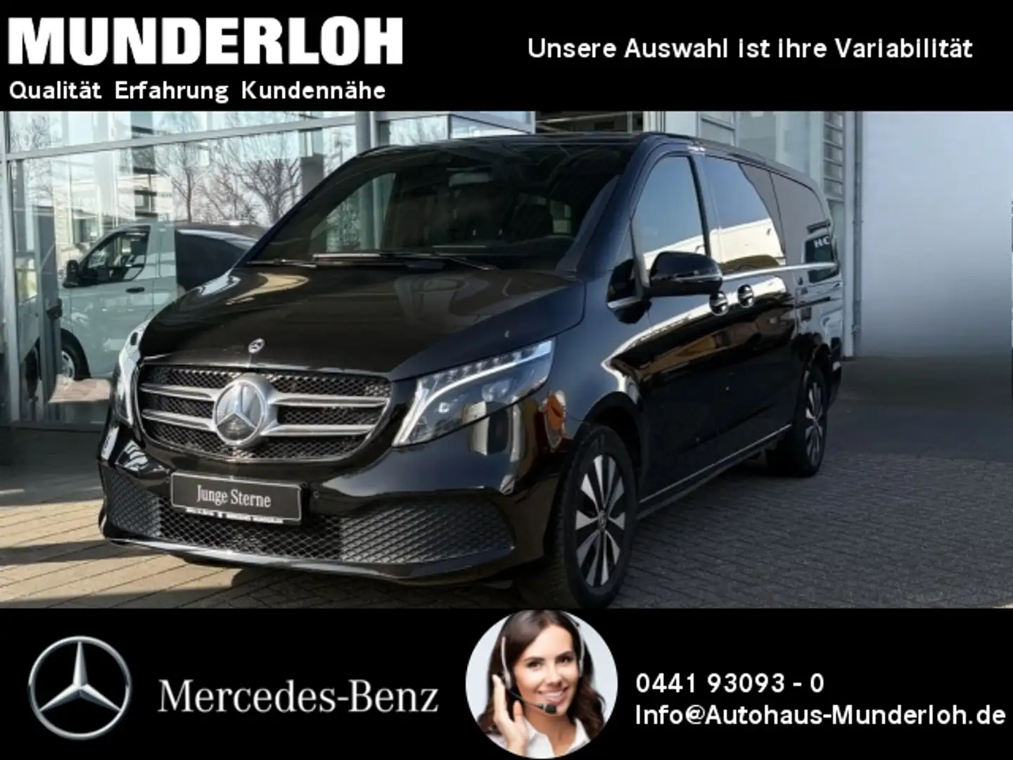 Mercedes-Benz V 300 d AVANTGARDE Extralang LEDER+STANDHEIZUNG Noir - 1