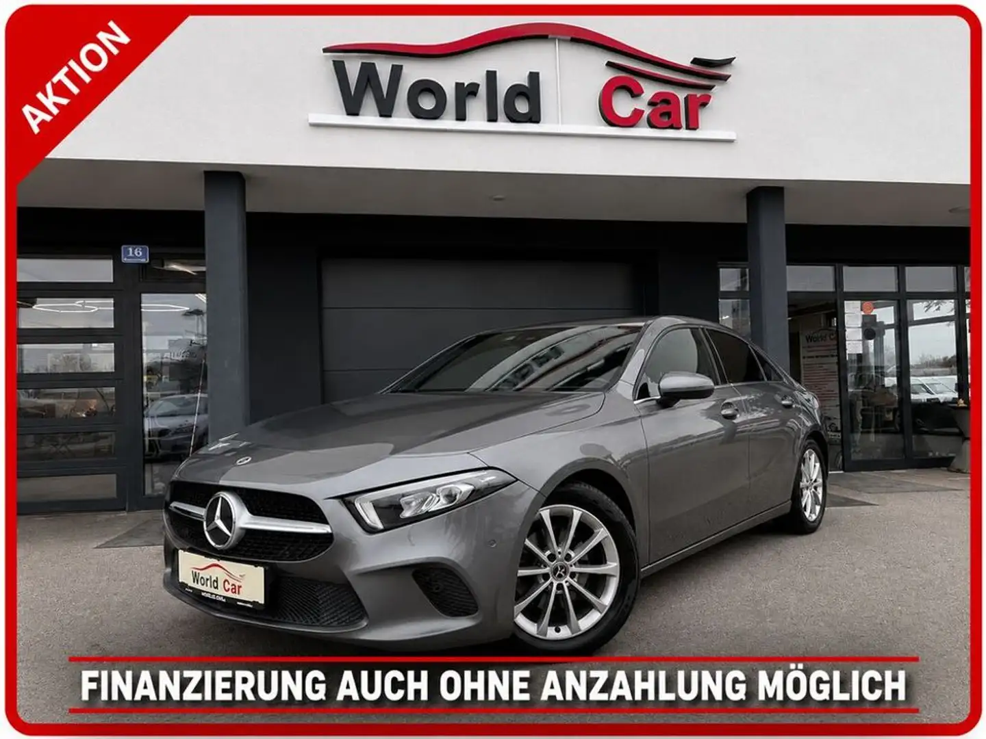 Mercedes-Benz A 180 Limousine Style LED-NAVI-WIDESCREEN-RFK Grau - 1