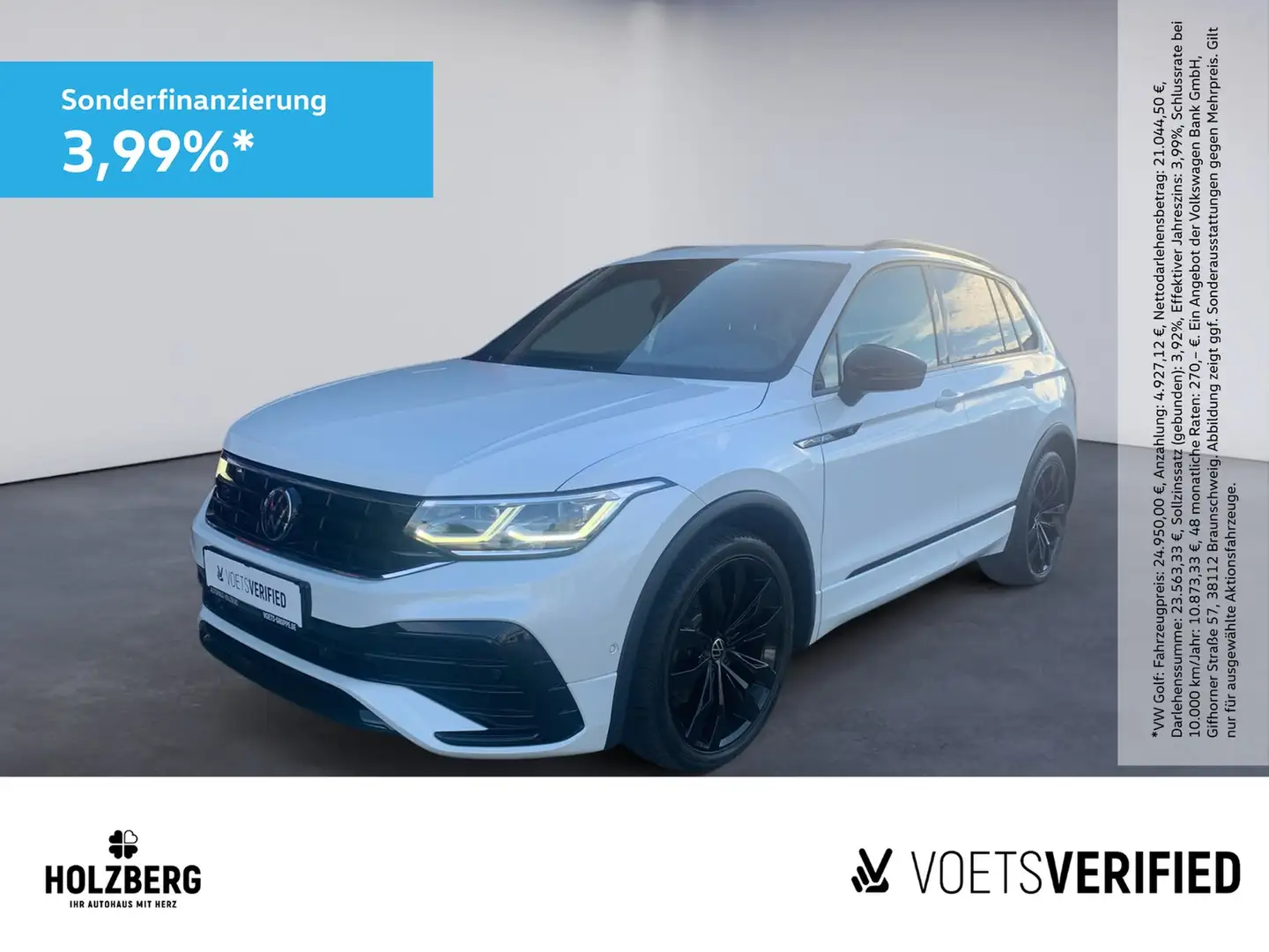 Volkswagen Tiguan 2.0 TDI R-Line 4MOTION H&K+PANO+MATRIX Weiß - 1