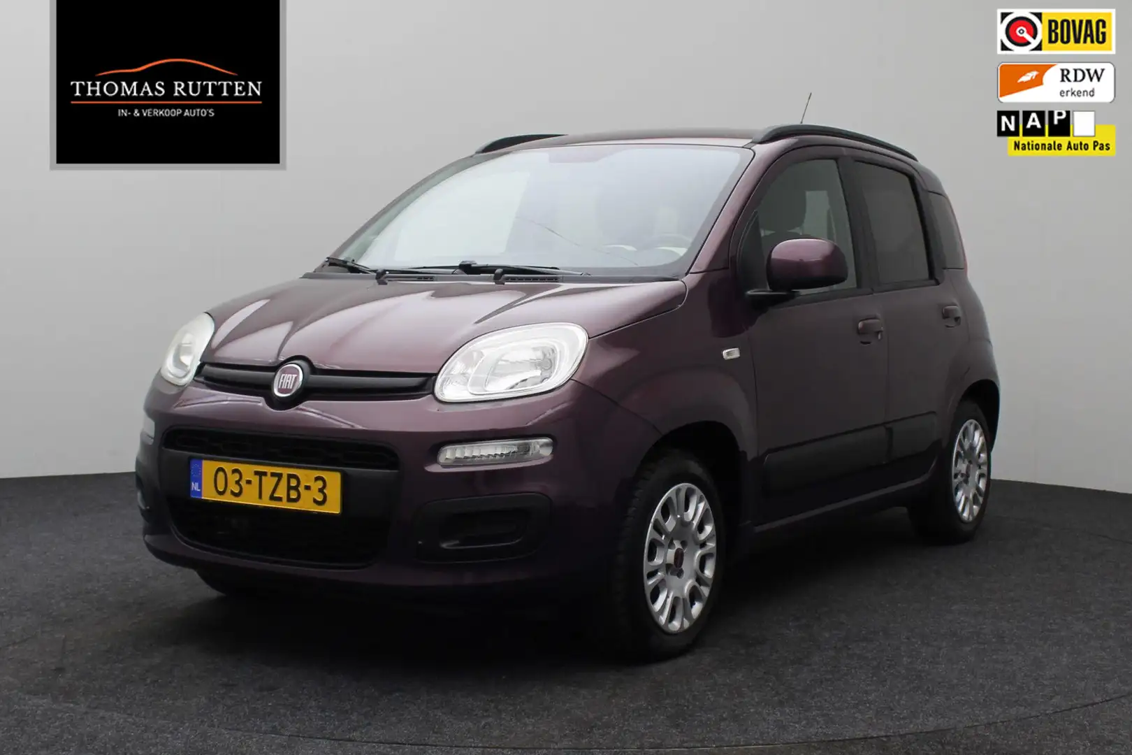 Fiat Panda 0.9 TwinAir Lounge 2012 NAP | Airco | Elektrische Paars - 1