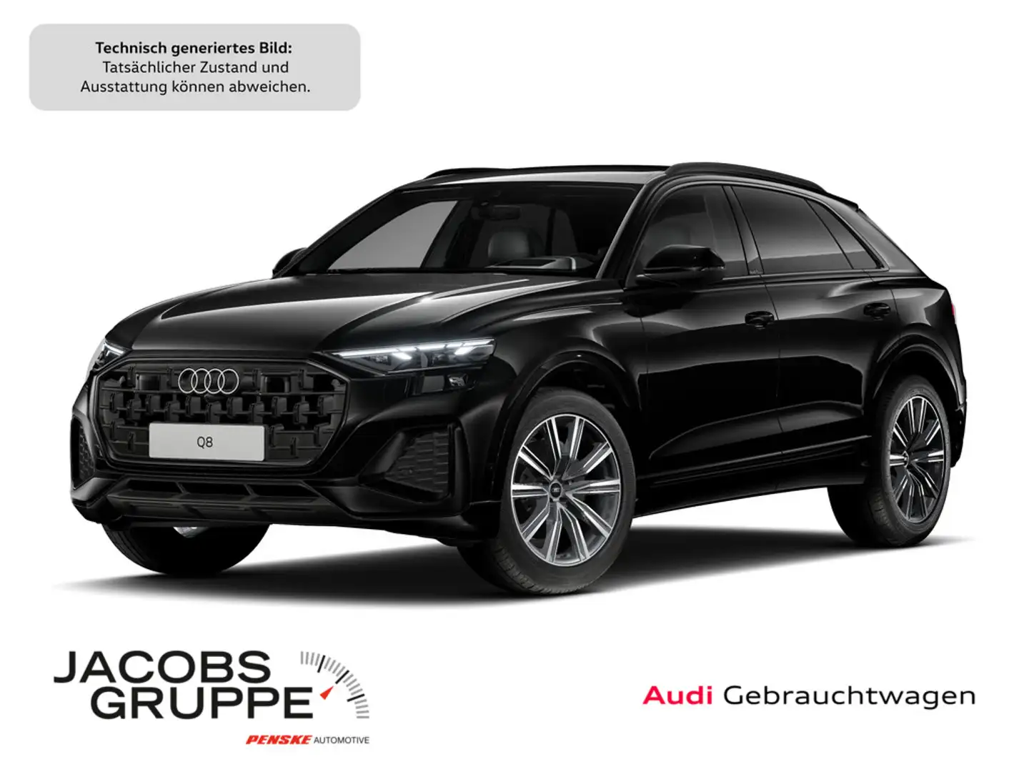 Audi Q8 45 TDI quattro AHK, Luftfederung, HUD, Mat Schwarz - 1