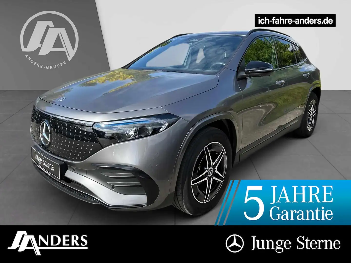Mercedes-Benz EQA 300 4M AMG+MBUX+LED+360+SHZ+Night+EASY+Apple Grau - 1