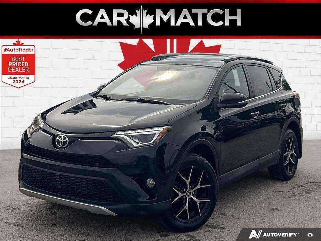 2016 Toyota RAV4 SE / LEATHER / HTD SEATS / ROOF / AWD / BLINDSPOT — снимка 1
