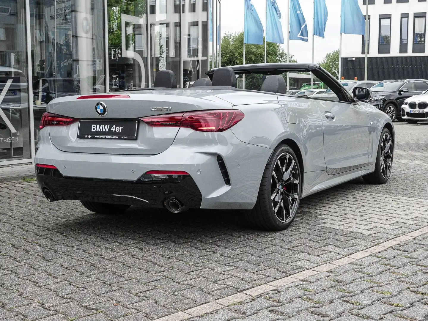 BMW 420 i M Sport Pro RFK LM19 HIFI Adapt.LED Gris - 2