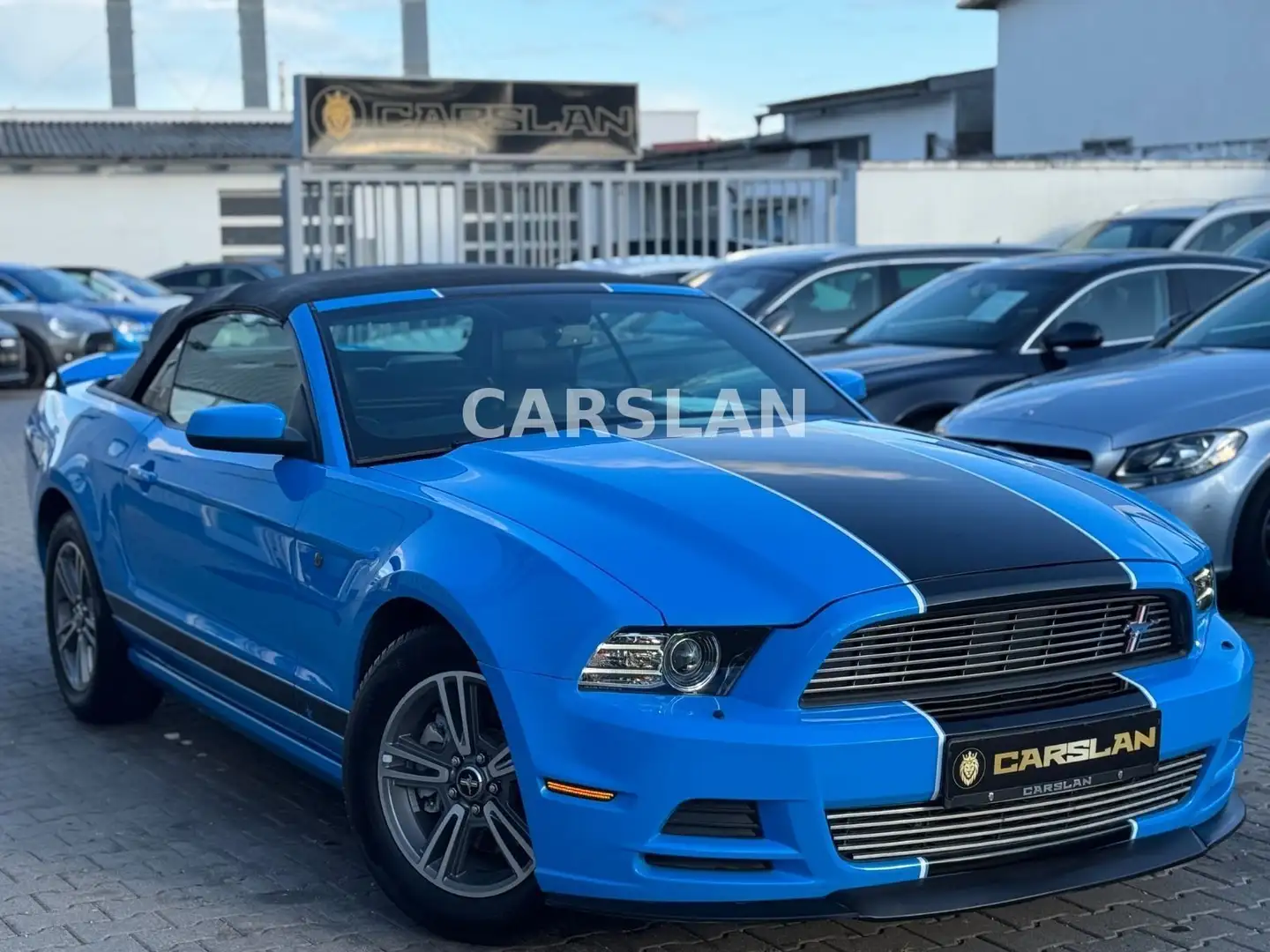 Ford Mustang 3.7 V6 CABRIO LED+R.KAM+LEDER+Bi-XENON Blau - 1