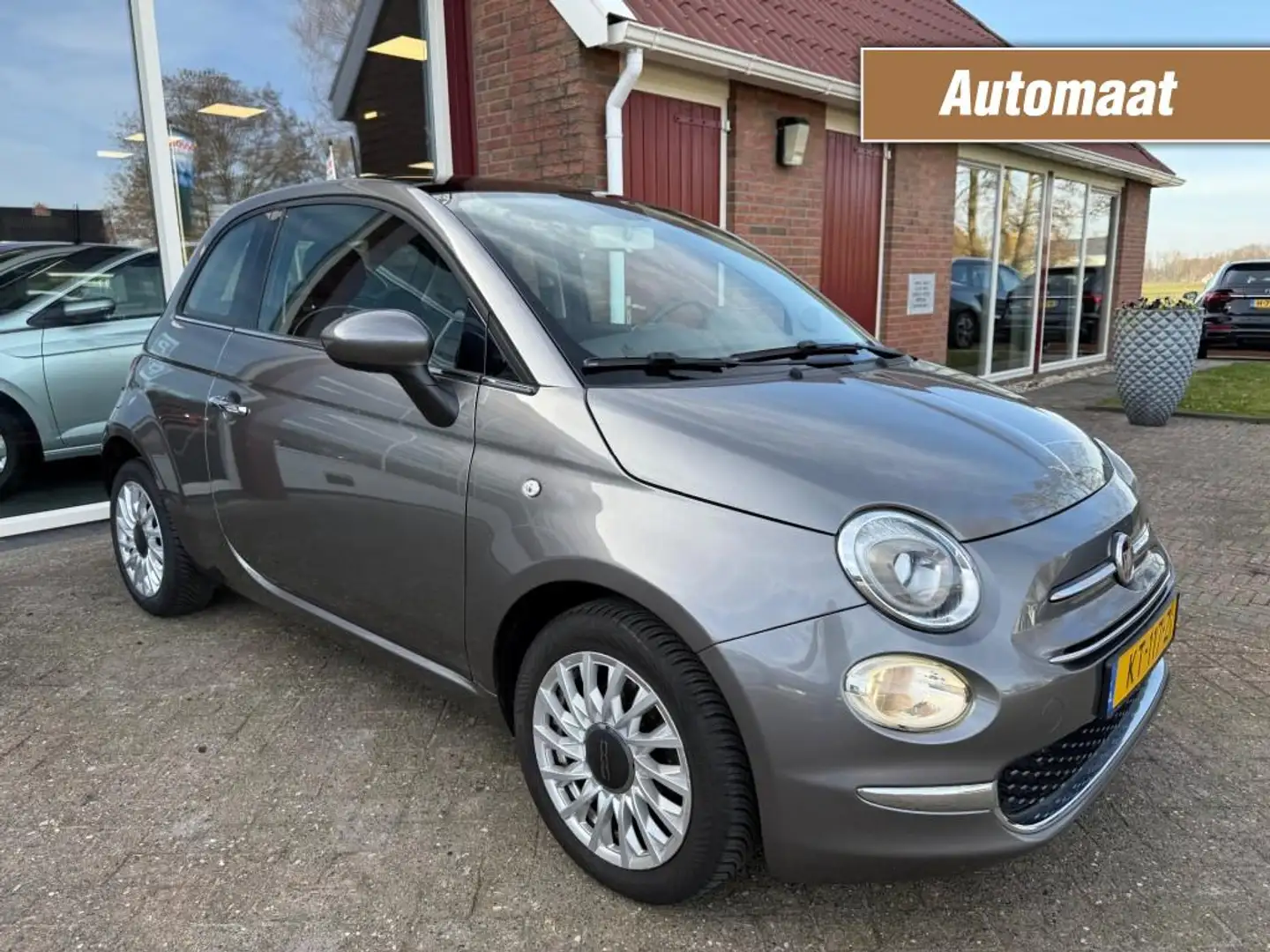 Fiat 500 0.9 TWINAIR T LOUNGE AUTOMAAT /PANO/AIRCO/RADIO Grijs - 1