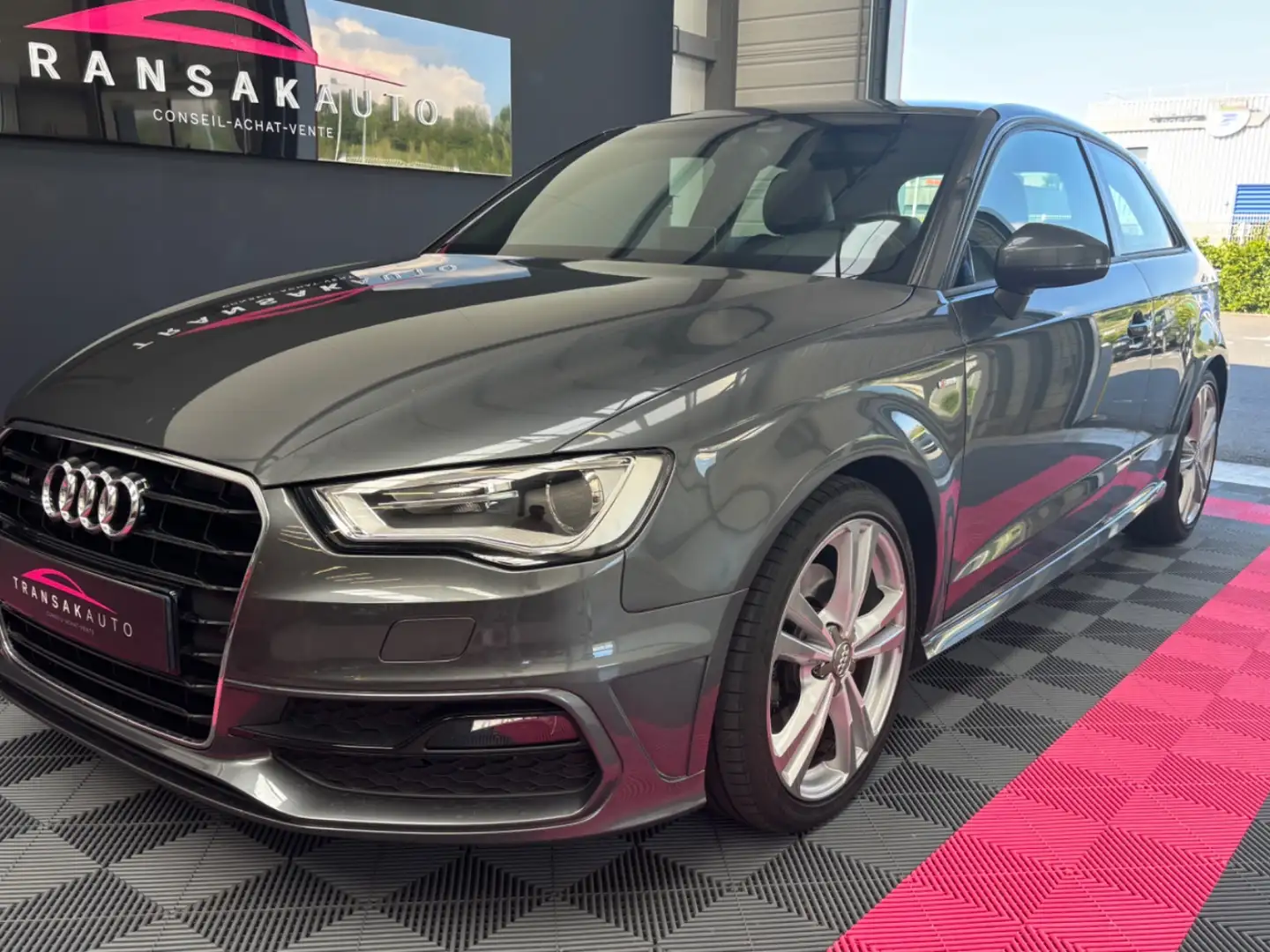 Audi A3 Quattro S Line S tronic 6 Gris - 1