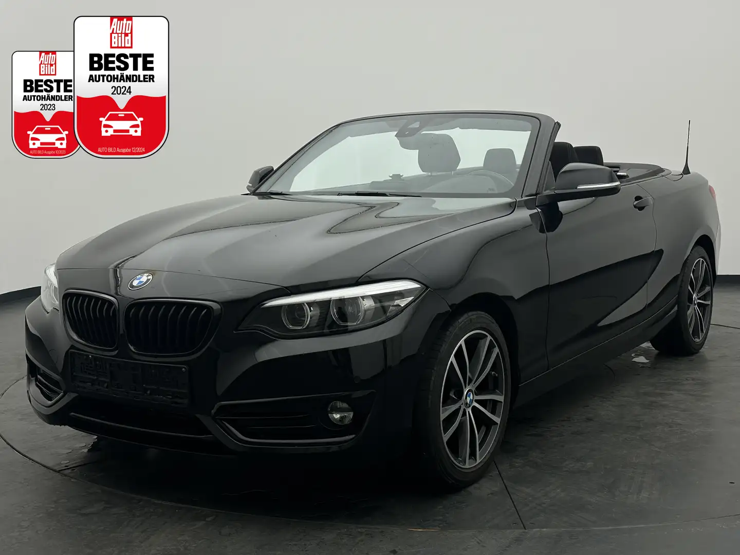 BMW 218 218i Cabrio Sport Line +KEYLESS+NAV+LED-SW+PDC+ Negro - 1