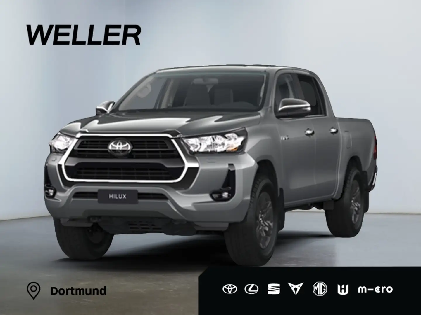 Toyota Hilux 4x4 Double Cab Comfort *Kamera*SHZ*CarPlay* Silber - 1
