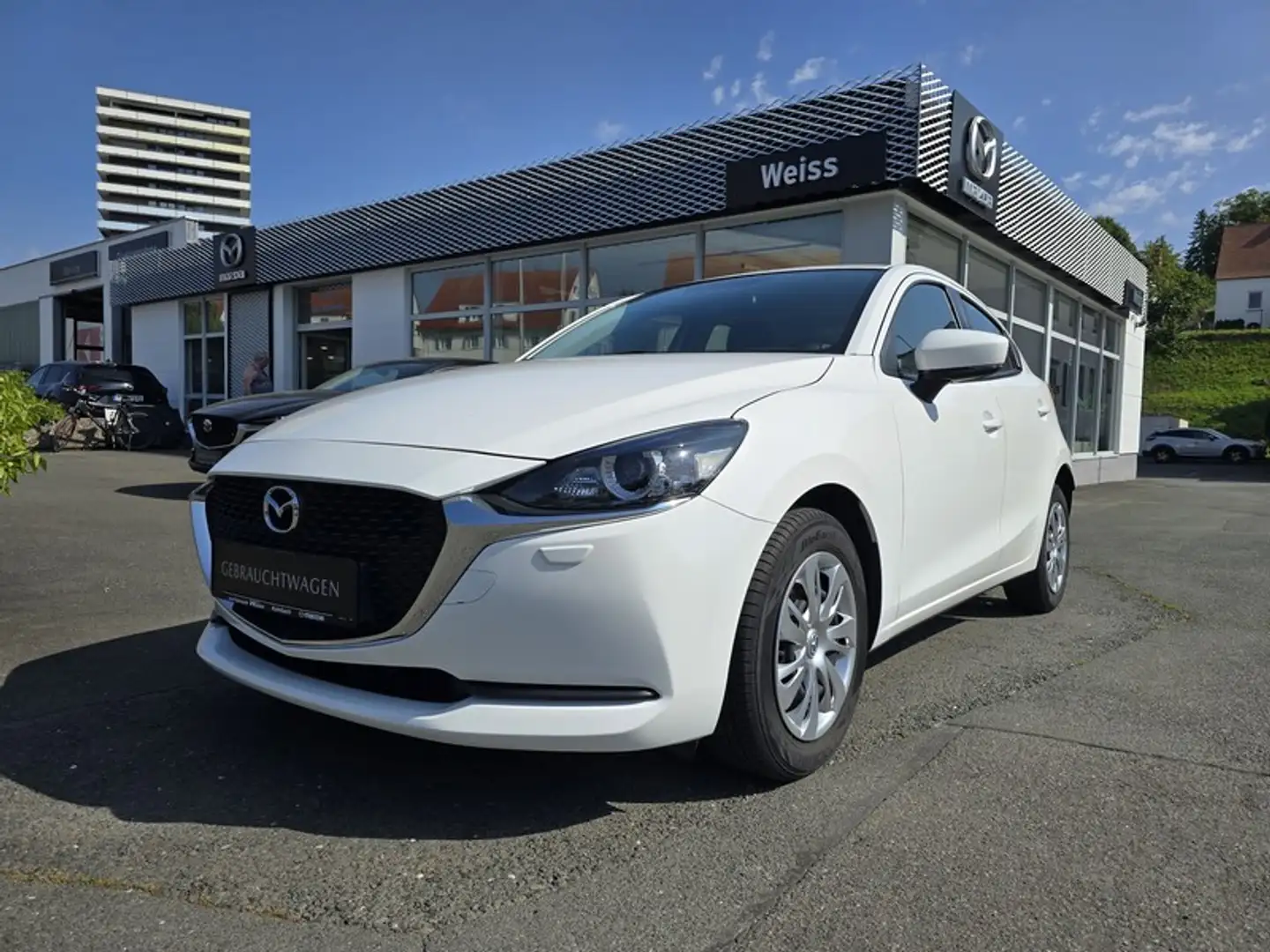 Mazda 2 SKYACTIV-G 75 M Hybrid Prime-Line Weiß - 1