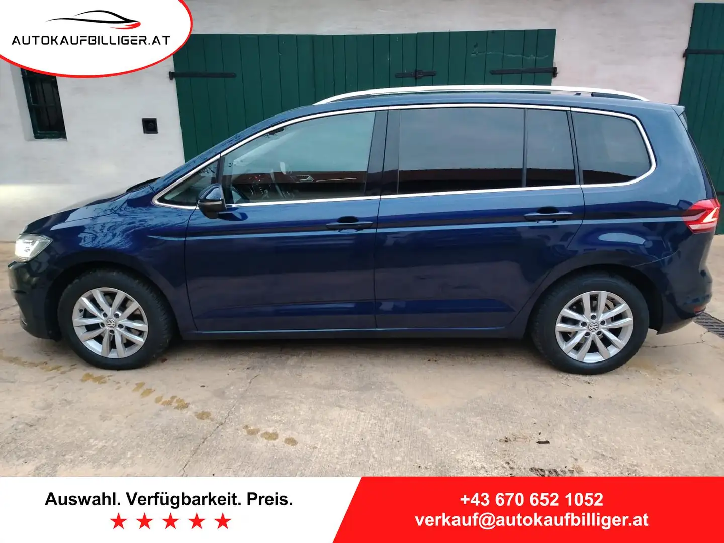 Volkswagen Touran VW 1,6TDI Highline *7-Sitzer*Vollausstattung*Le... Bleu - 1