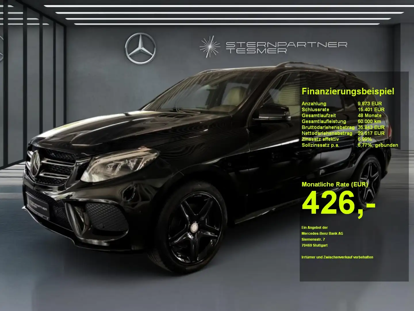 Mercedes-Benz GLE 350 d 4M AMG - Panorama - AHK - Night - Memory Schwarz - 1