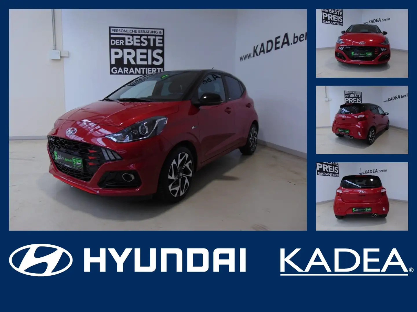 Hyundai i10 1.0 N Line Navi,Lenk+Sitzheizung,Kamera,PDC Schwarz - 1