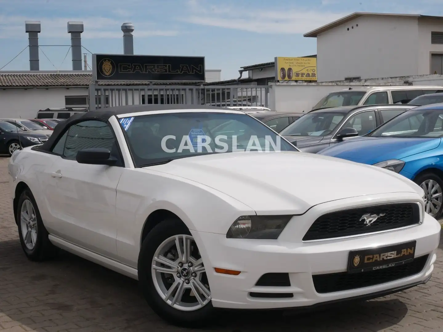 Ford Mustang 3.7 V6 Cabrio AUTOMATIK+KLIMA+TÜV NEU Beyaz - 1