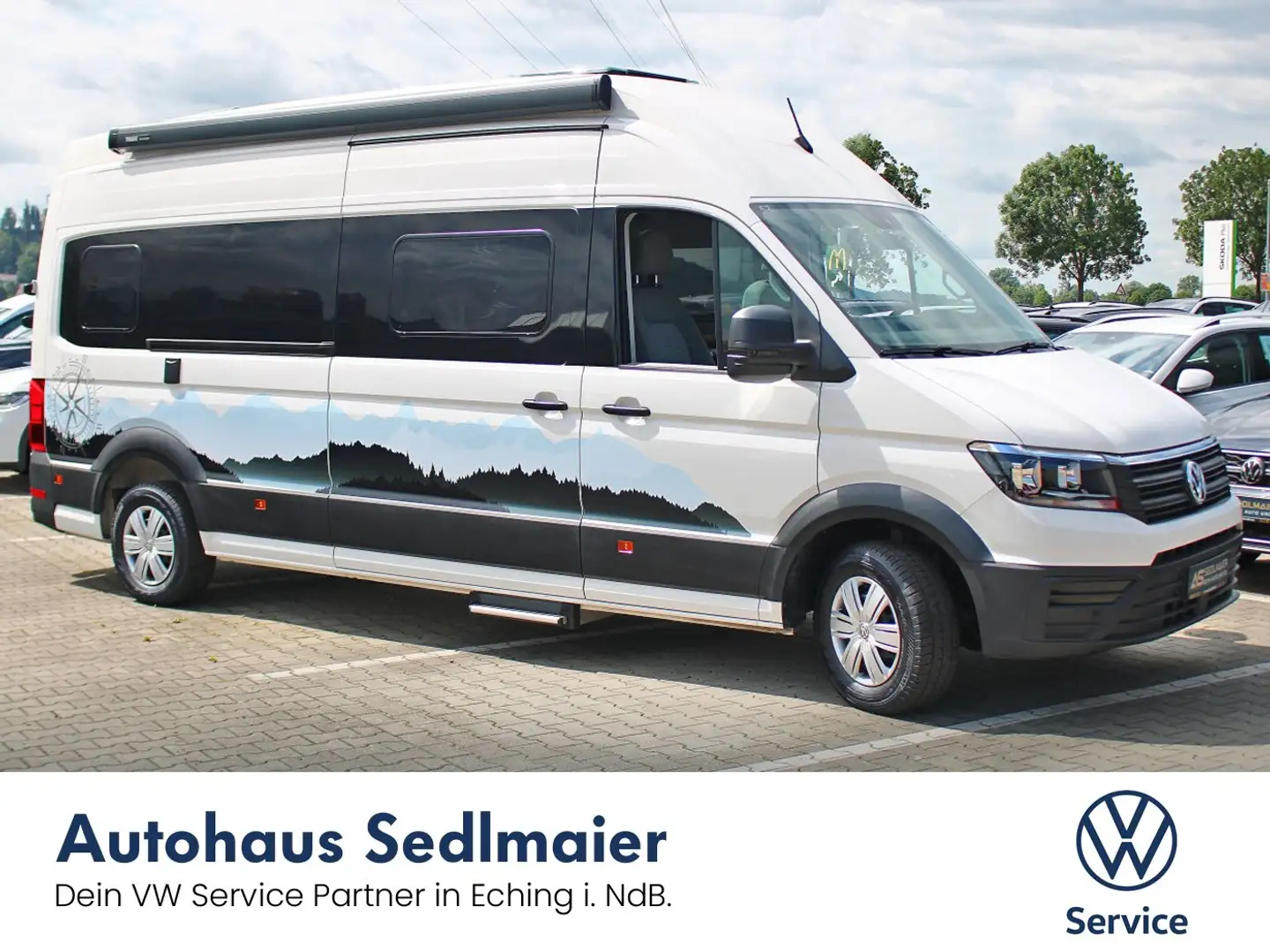 Volkswagen Grand California Crafter Grand California 680 AHK|RCam|LED|StandHZ Weiß - 1