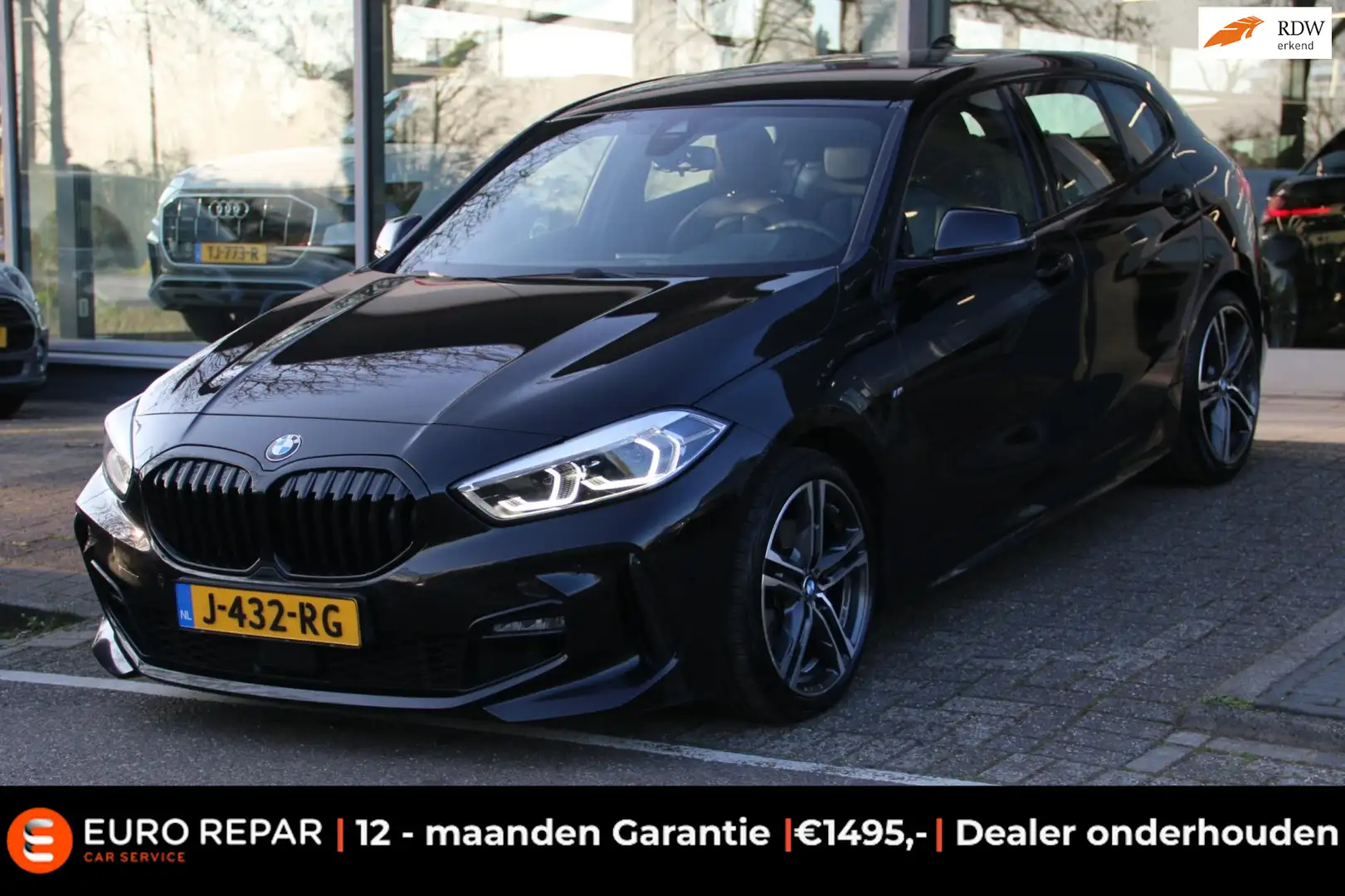 BMW 118 1-serie 118i High Executive Edition M-PAKKET NL-AU Zwart - 1