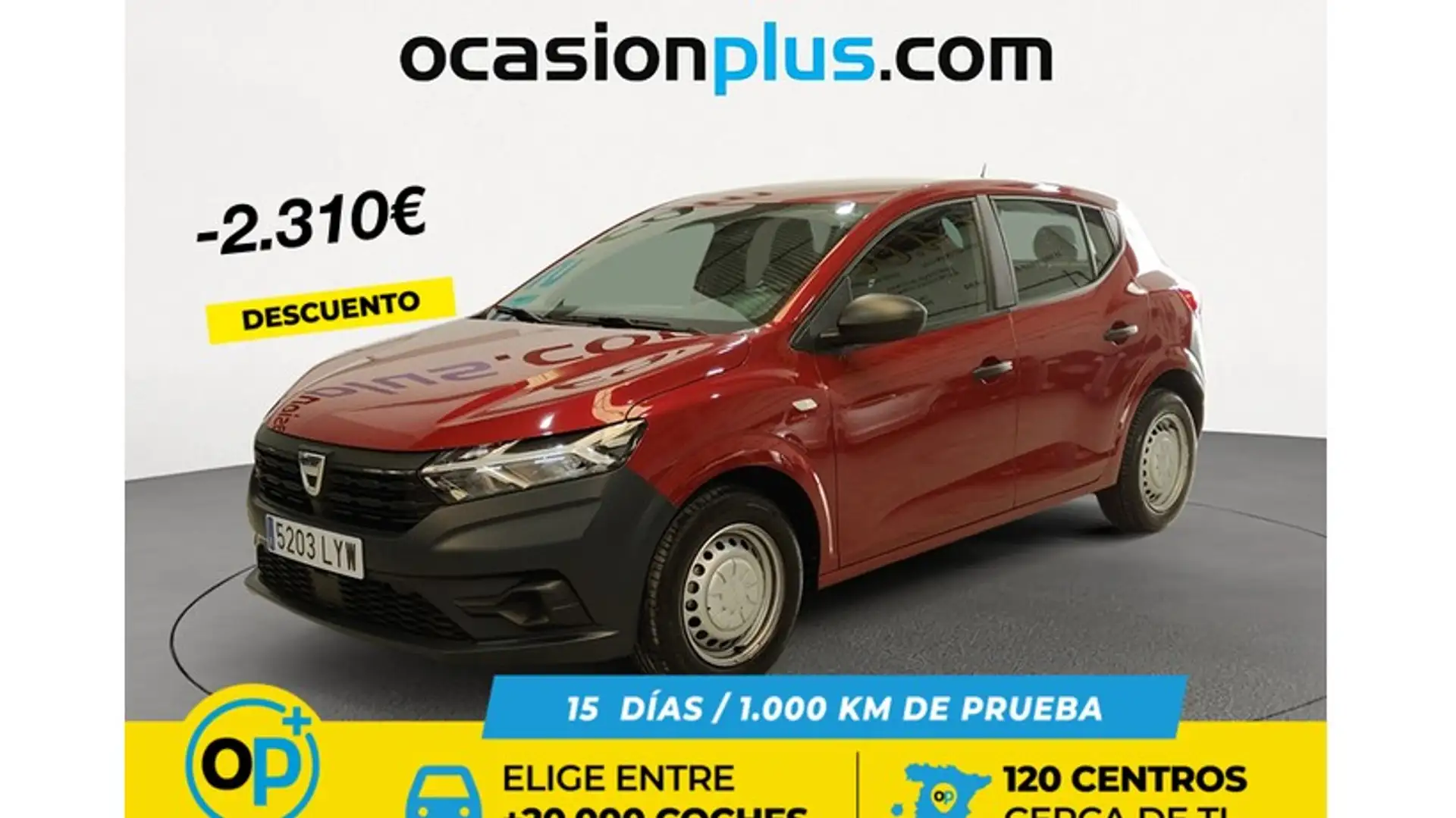 Dacia Sandero SCe Access 49kW Rojo - 1