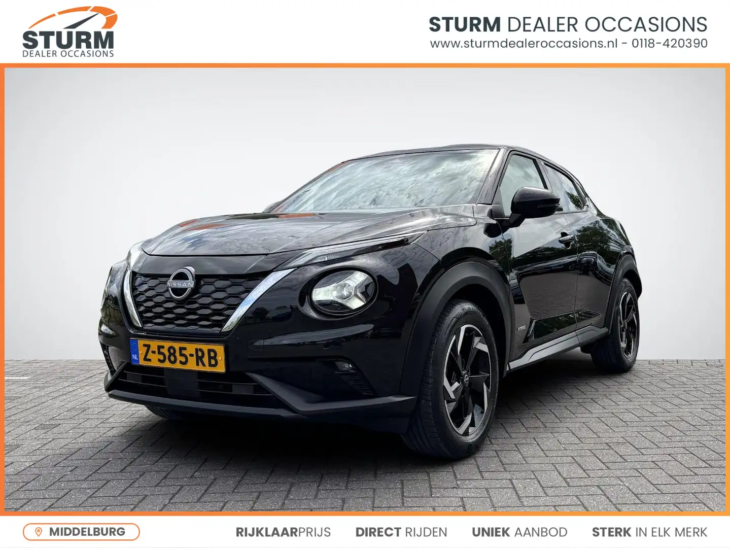 Nissan Juke 1.6 Hybrid N-Connecta | Navigatie | Camera | Keyle Zwart - 1