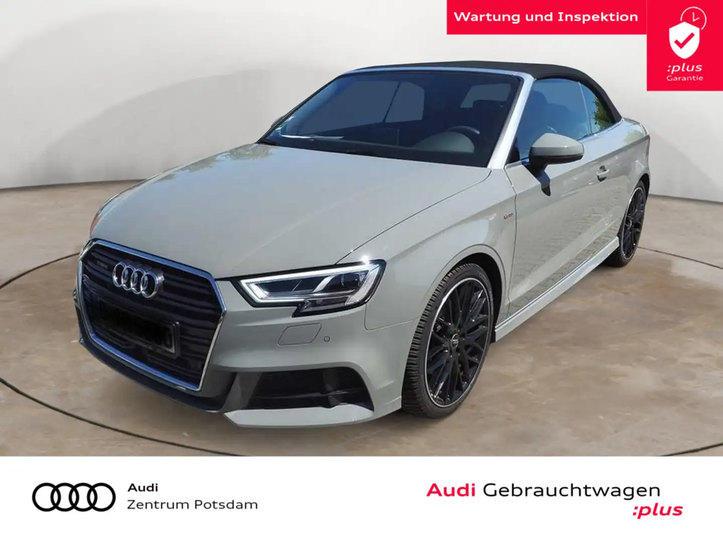 Audi A3 Cabriolet 2.0TFSI quattro S line LED NAVI Grijs - 1