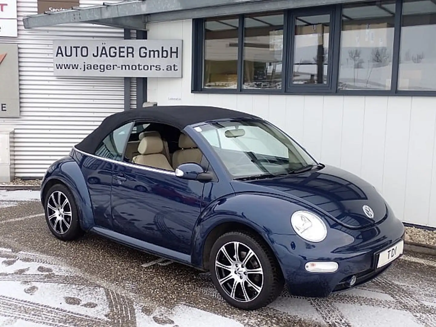 Volkswagen Beetle Cabriolet 1,9 TDI PD Sitzhzg Leder Klima Blau - 2