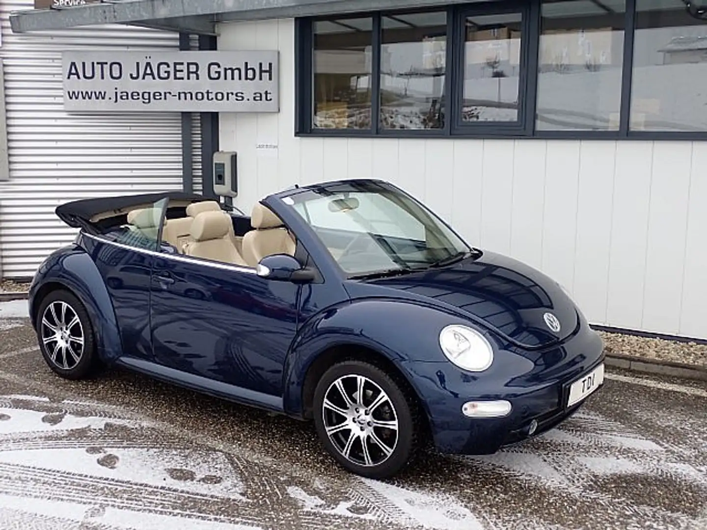Volkswagen Beetle Cabriolet 1,9 TDI PD Sitzhzg Leder Klima Blau - 1