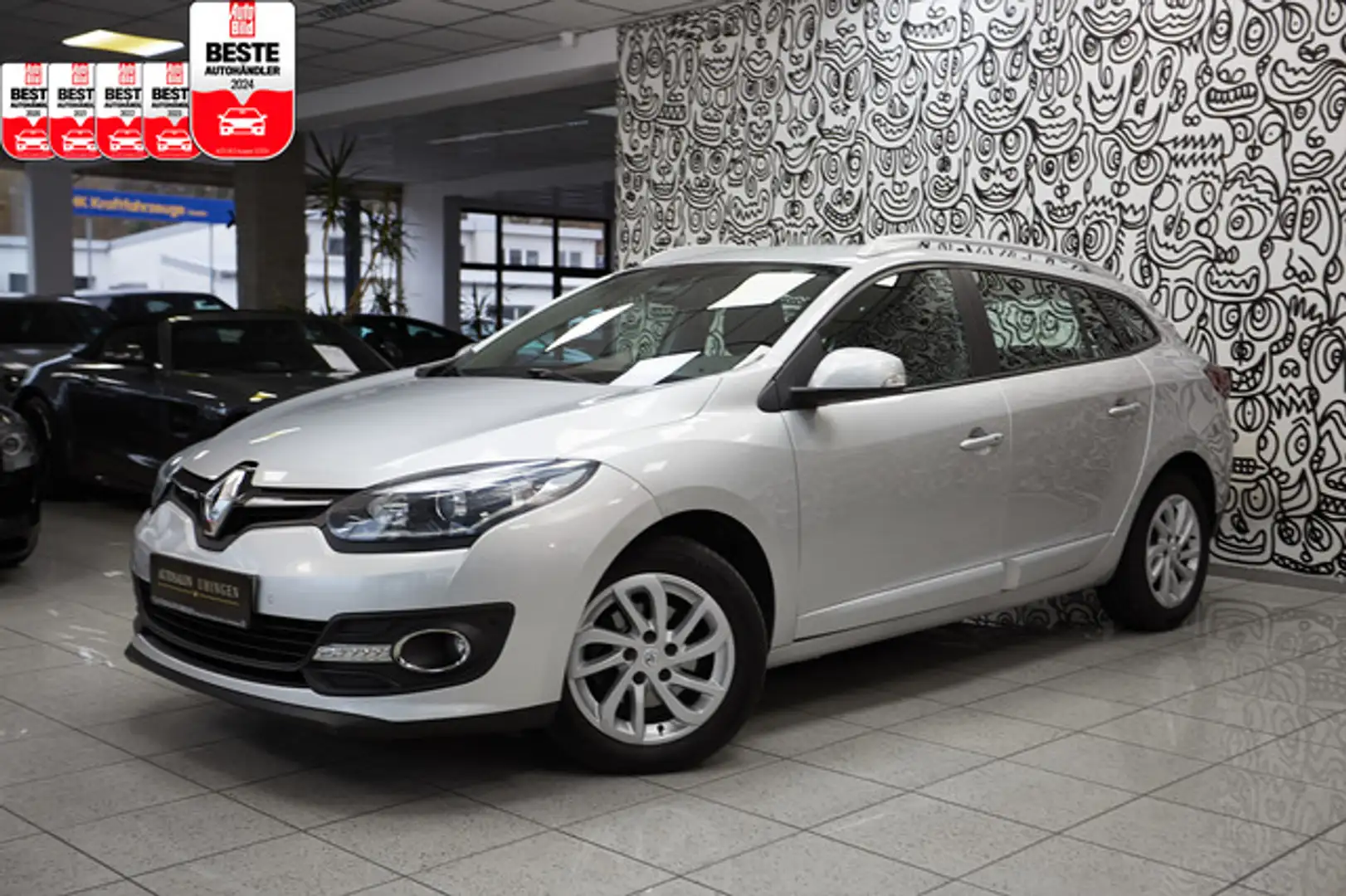 Renault Megane Grandtour DELUXE*PARIS*NAVI*AHK*SITZH*PDC Gümüş rengi - 1