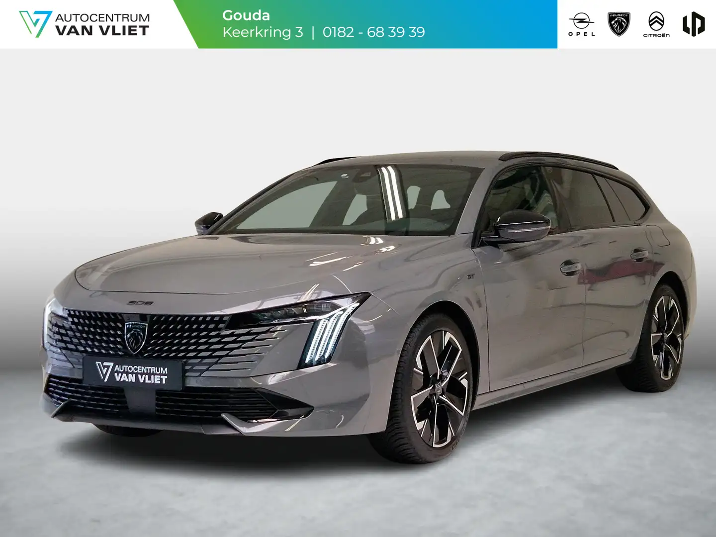 Peugeot 508 SW 1.6 HYbrid 180 GT 7,4 kW boordlader | Alcantara Grijs - 1