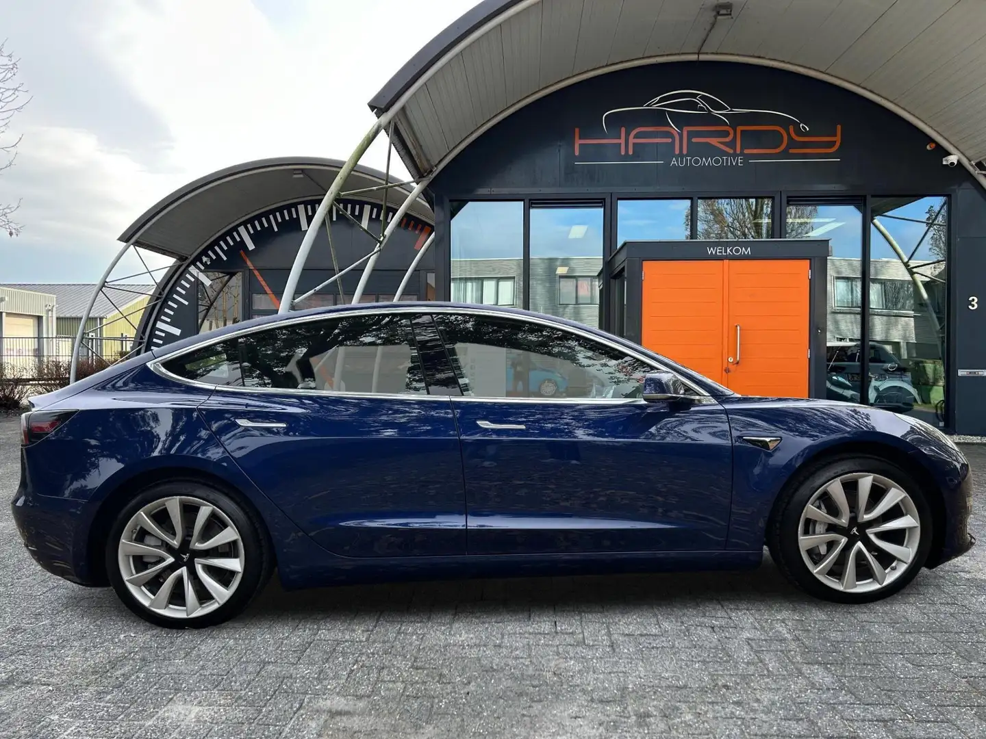 Tesla Model 3 Long Range AWD 75 kWh 88% SOH Trekhaak (fiets) Rij Blau - 2