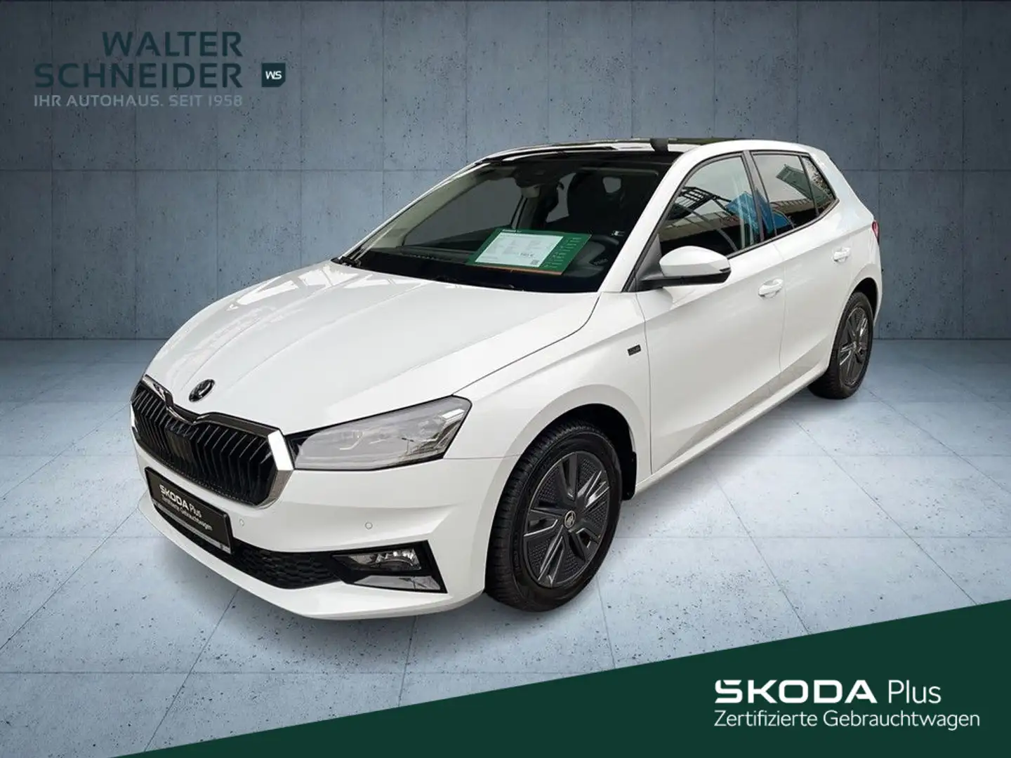 Skoda Fabia 1.0 TSI DSG Selection Navi LED Pano Weiß - 1