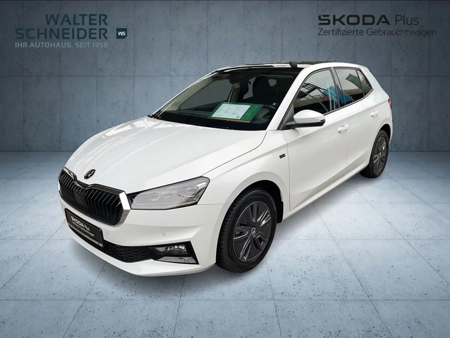 Skoda Fabia 1.0 TSI DSG Selection Navi LED Pano Weiß - 2