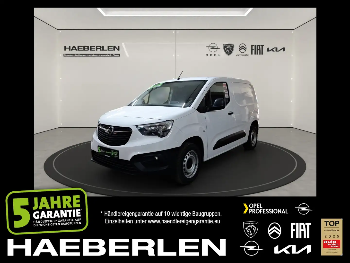 Opel Combo E Cargo 1.2 Turbo Edition FLA PDC KAM Weiß - 1