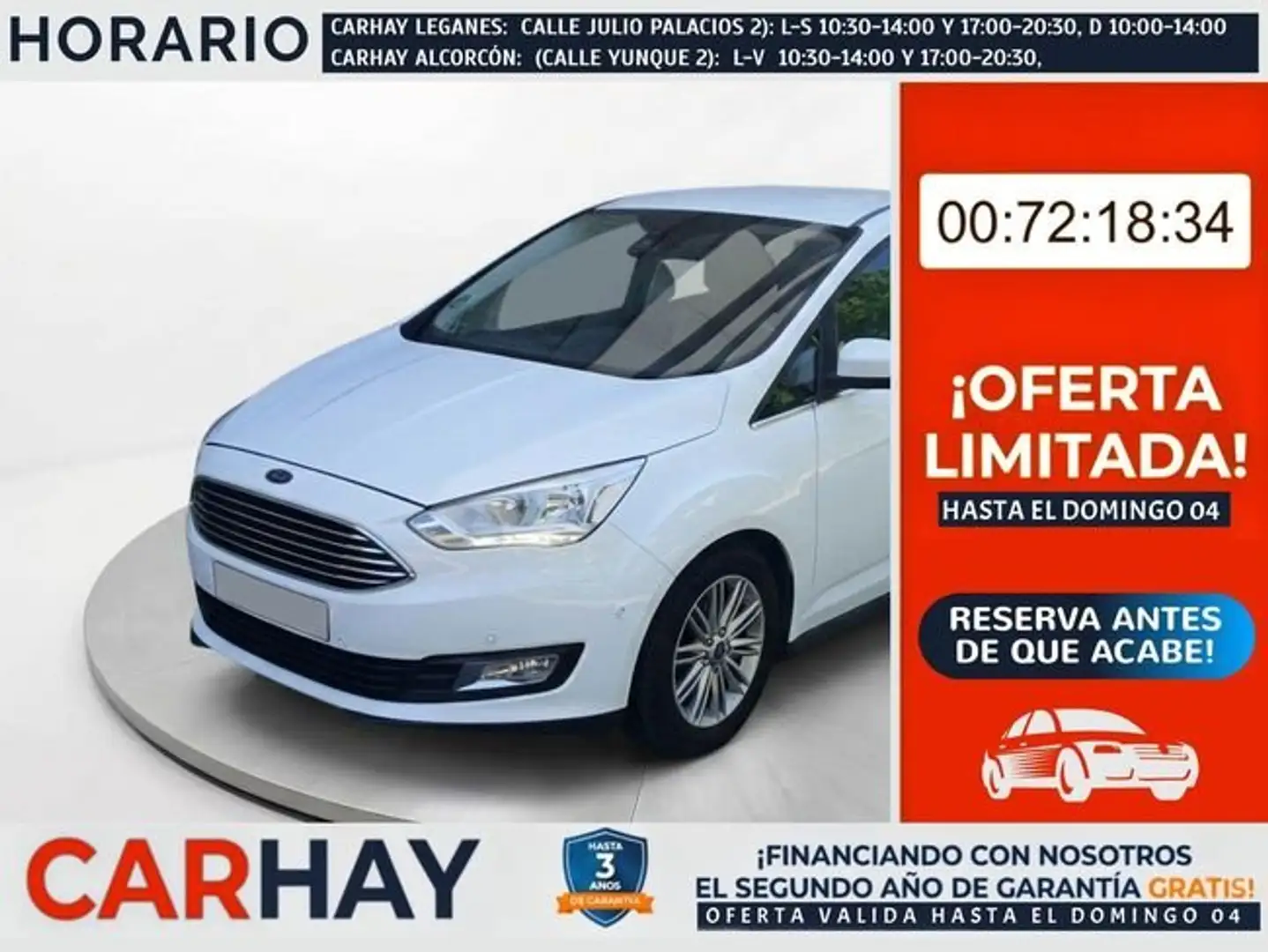 Ford C-Max 1.0 Ecoboost Auto-S&S Titanium 125 Blanco - 1