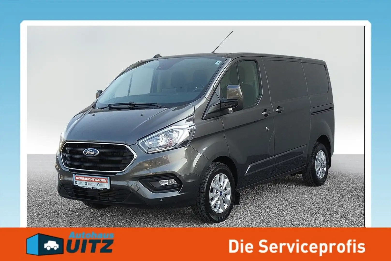 Ford Transit Custom Kasten 340 L1 Limited +RFK+AHK+PDC Grau - 1