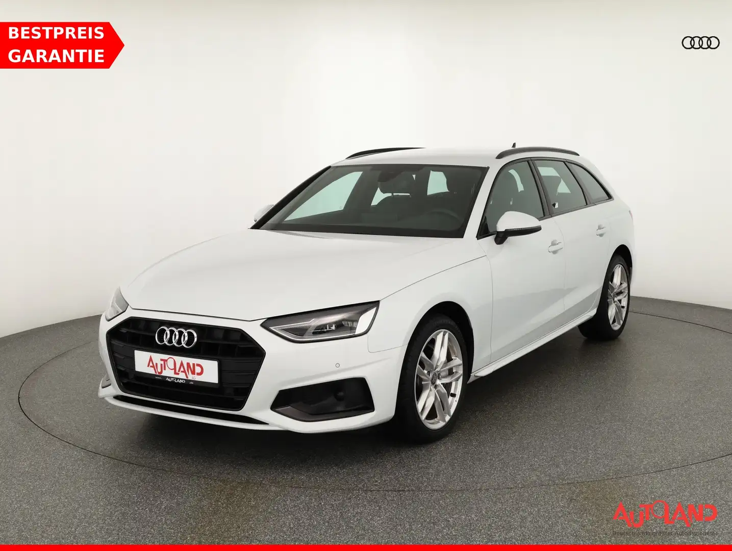 Audi A4 40 TDI S-Tronic OptikSchwarz AHK ACC Leder Weiß - 1