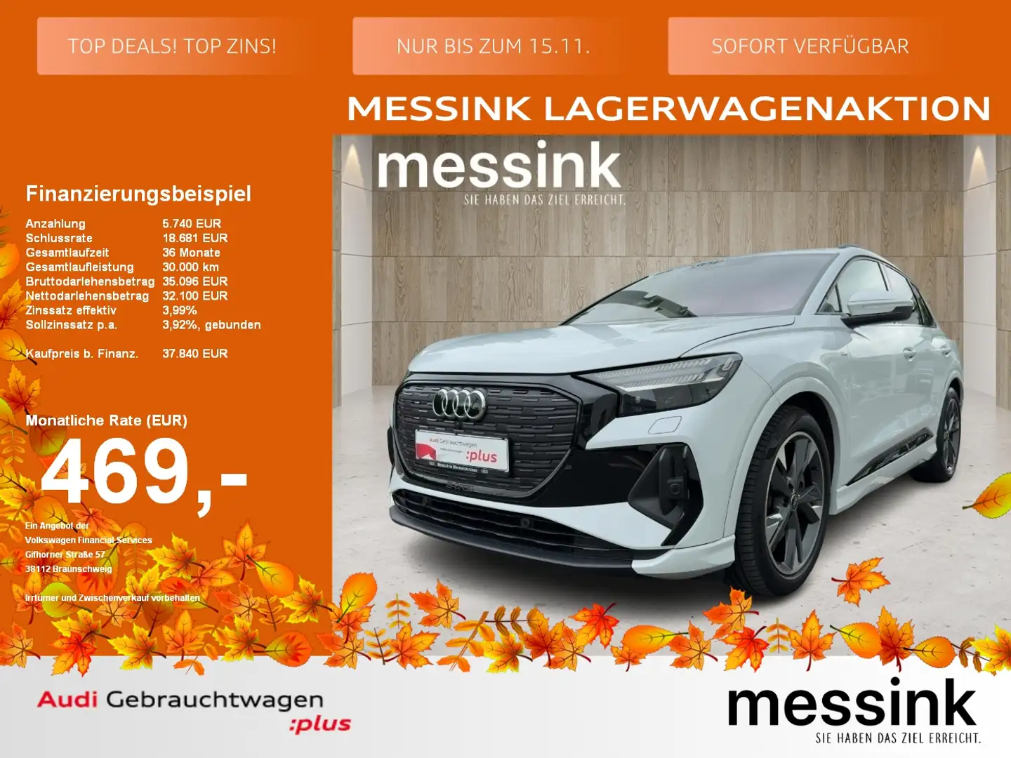 Audi Q4 e-tron 45 e-tron quattro *Pano*Sonos*Matrix*Head-up* Blanc - 1