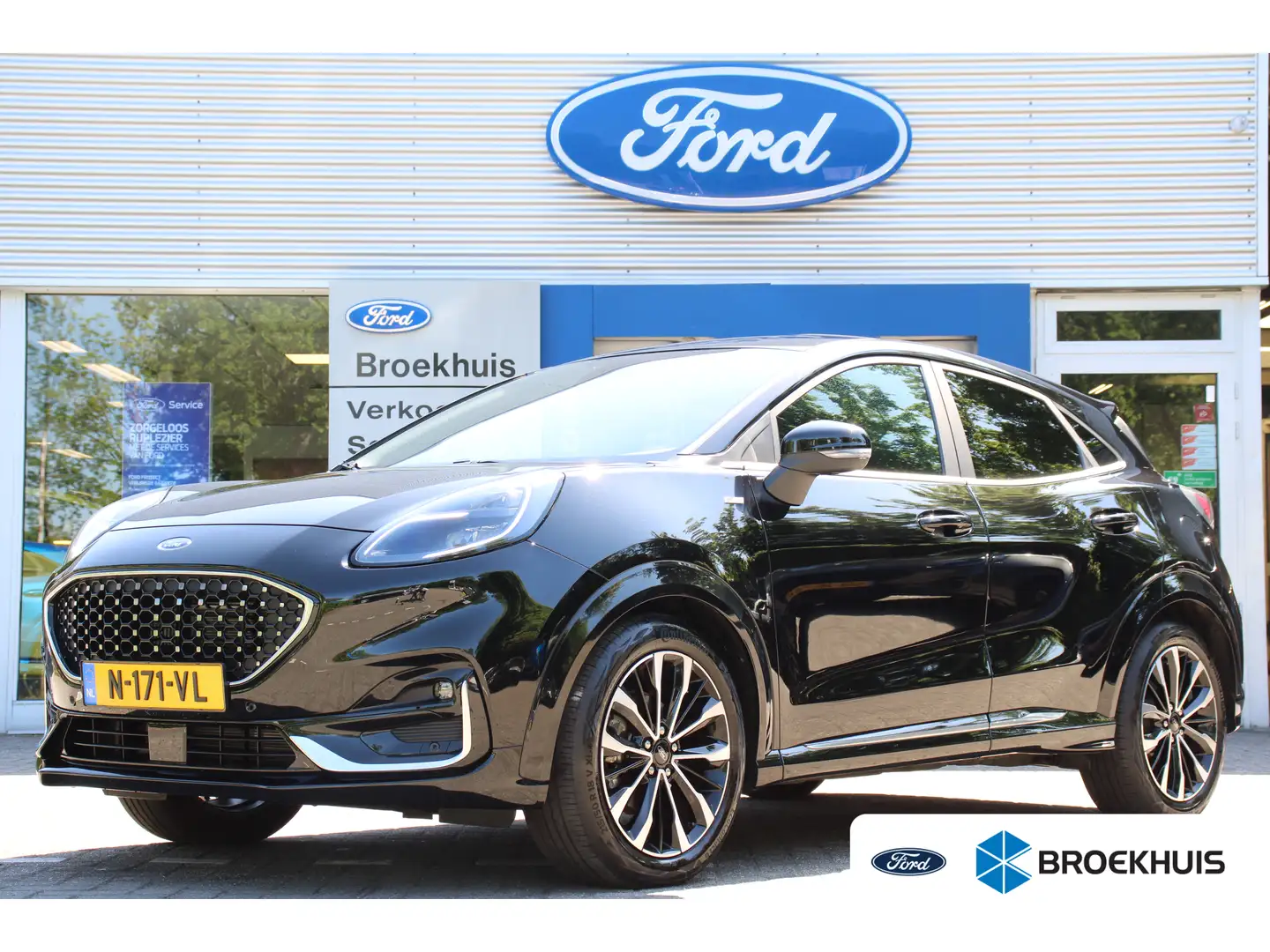 Ford Puma 1.0EB 155PK HYBRID ST-LINE X VIGNALE | NL-AUTO! | Zwart - 1