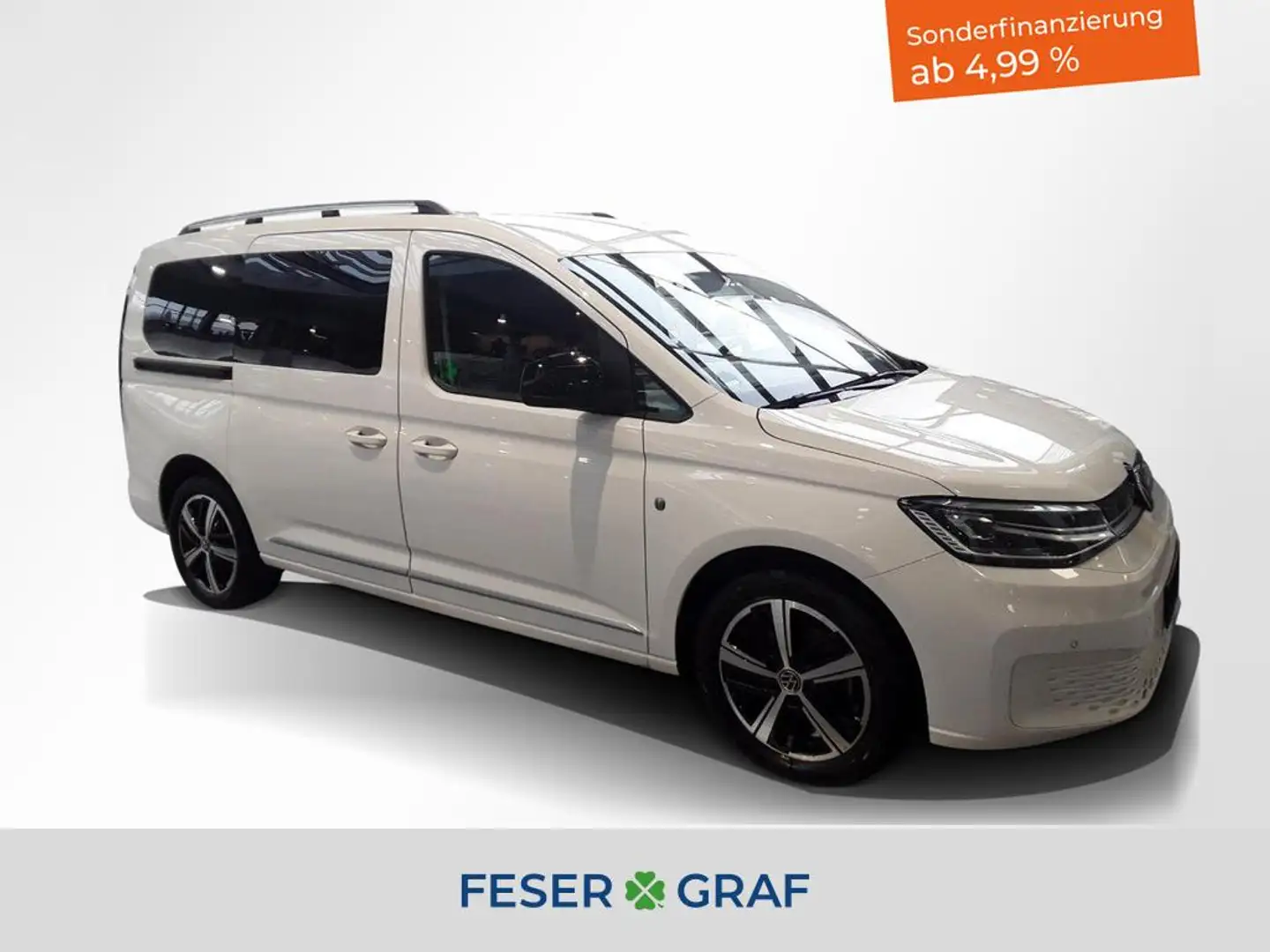 Volkswagen Caddy 2.0 TDI Style 4Motion AHK / LED / Standheizung Weiß - 1