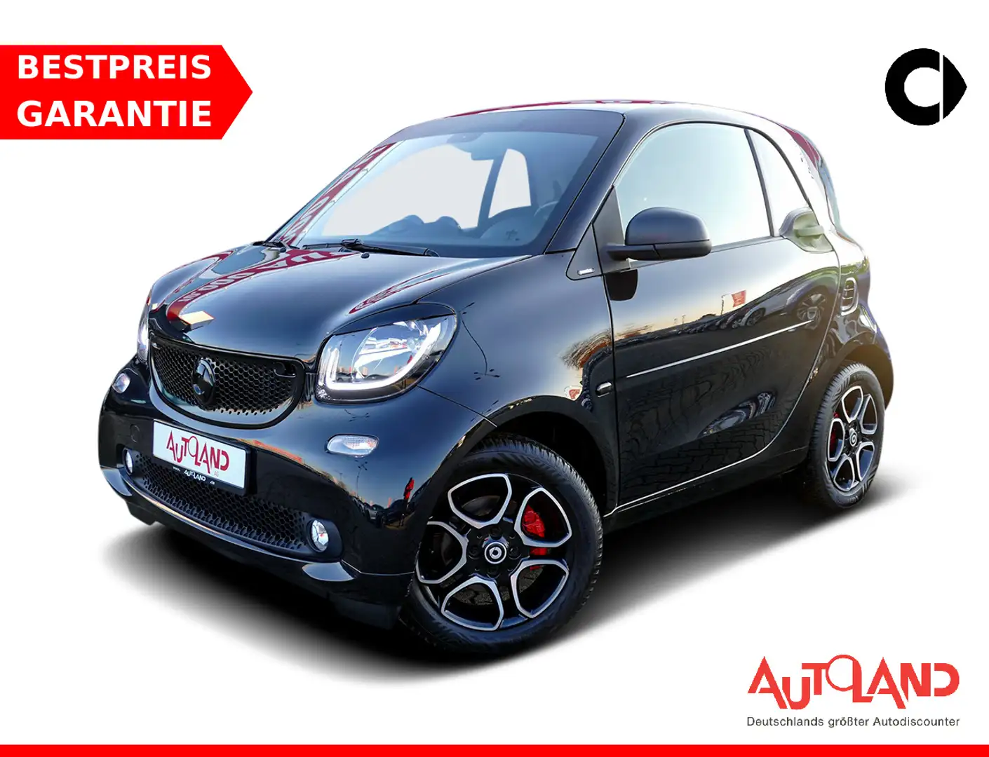 smart forTwo fortwo coupe 1.0 passion Sitzheizung Panorama Noir - 1
