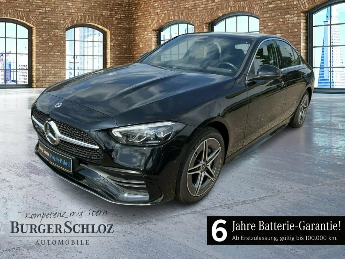 Mercedes-Benz C 300 e AMG AUT Kam. KeyLess KlimaA LED LM Navi Schwarz - 1