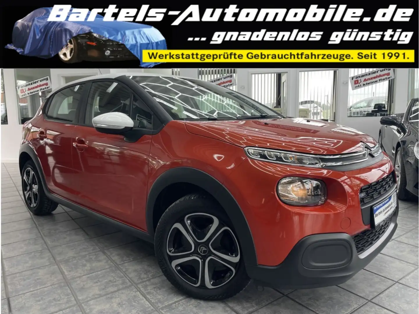 Citroen C3 1.2 PureTech Feel, 1.Hand, Klima, Bluetooth Narancs - 1