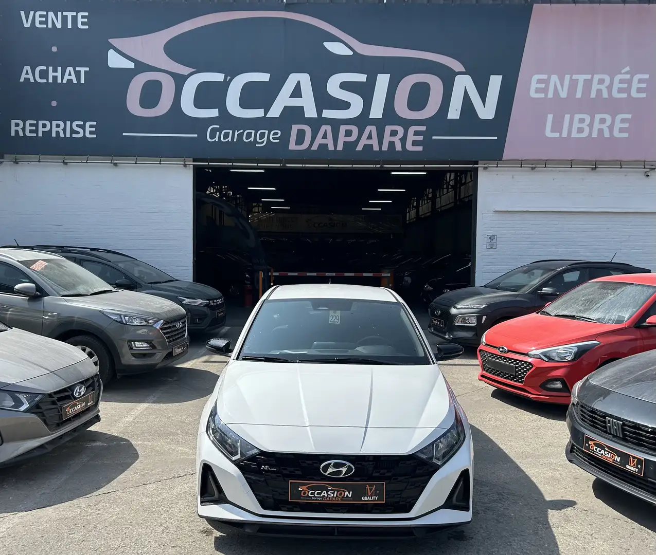 Hyundai i20 N-LINE 1.0 T-GDi 100CV - CARPLAY - Garantie 2027 Blanc - 1